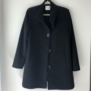 Fleurette Cashmere & Wool Pea Coat | Size 10